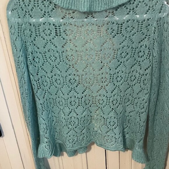 MINT GREEN CARDIGAN - Picture 2 of 2